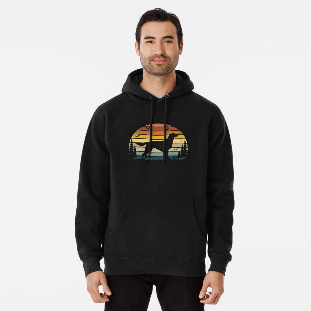 Irish Setter Dog Retro Vintage Pullover Hoodie