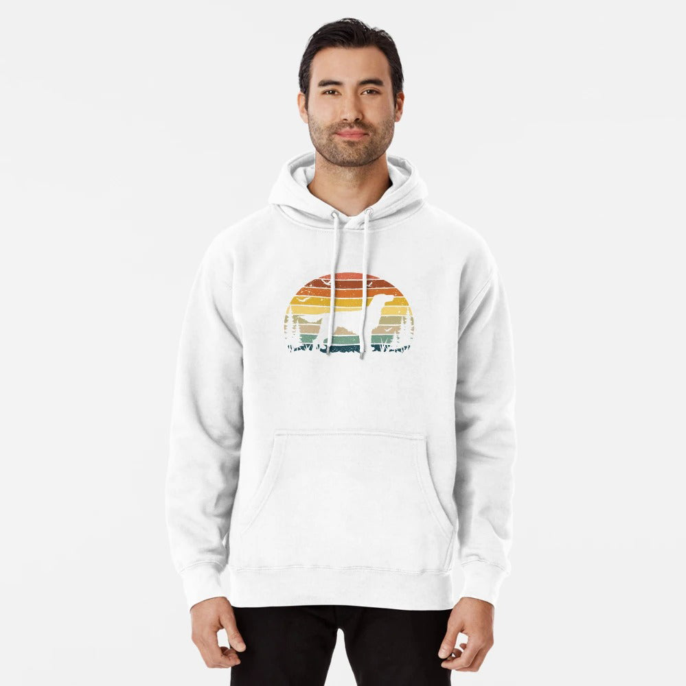 Irish Setter Dog Retro Vintage Pullover Hoodie