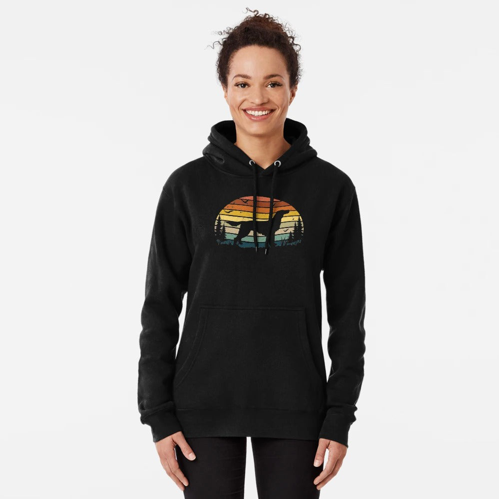 Irish Setter Dog Retro Vintage Pullover Hoodie