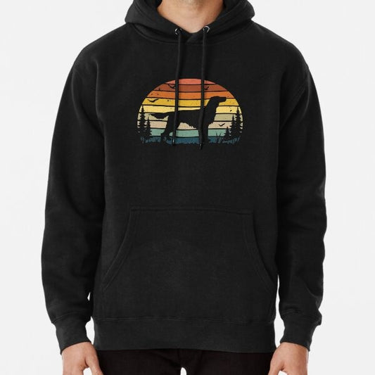Irish Setter Dog Retro Vintage Pullover Hoodie